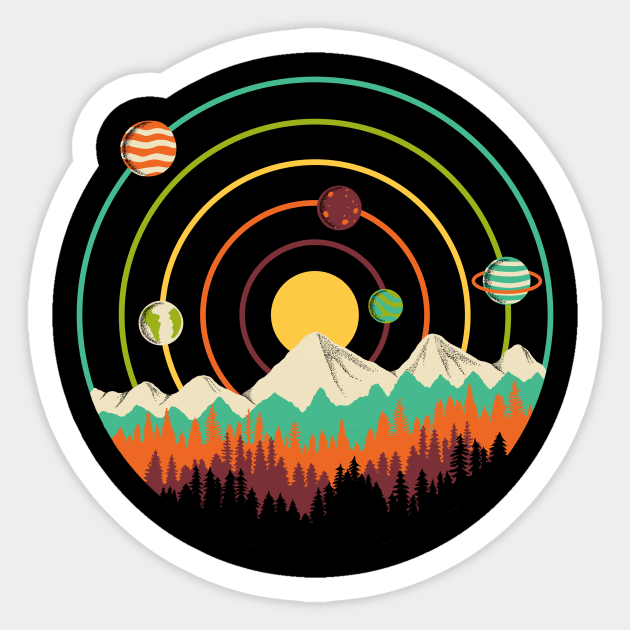 Planets Landscape Sticker by coffeeman